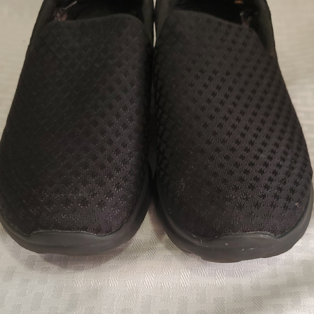 Skechers Sports Quilted Black Slipon Loafers - Picture 7 of 15